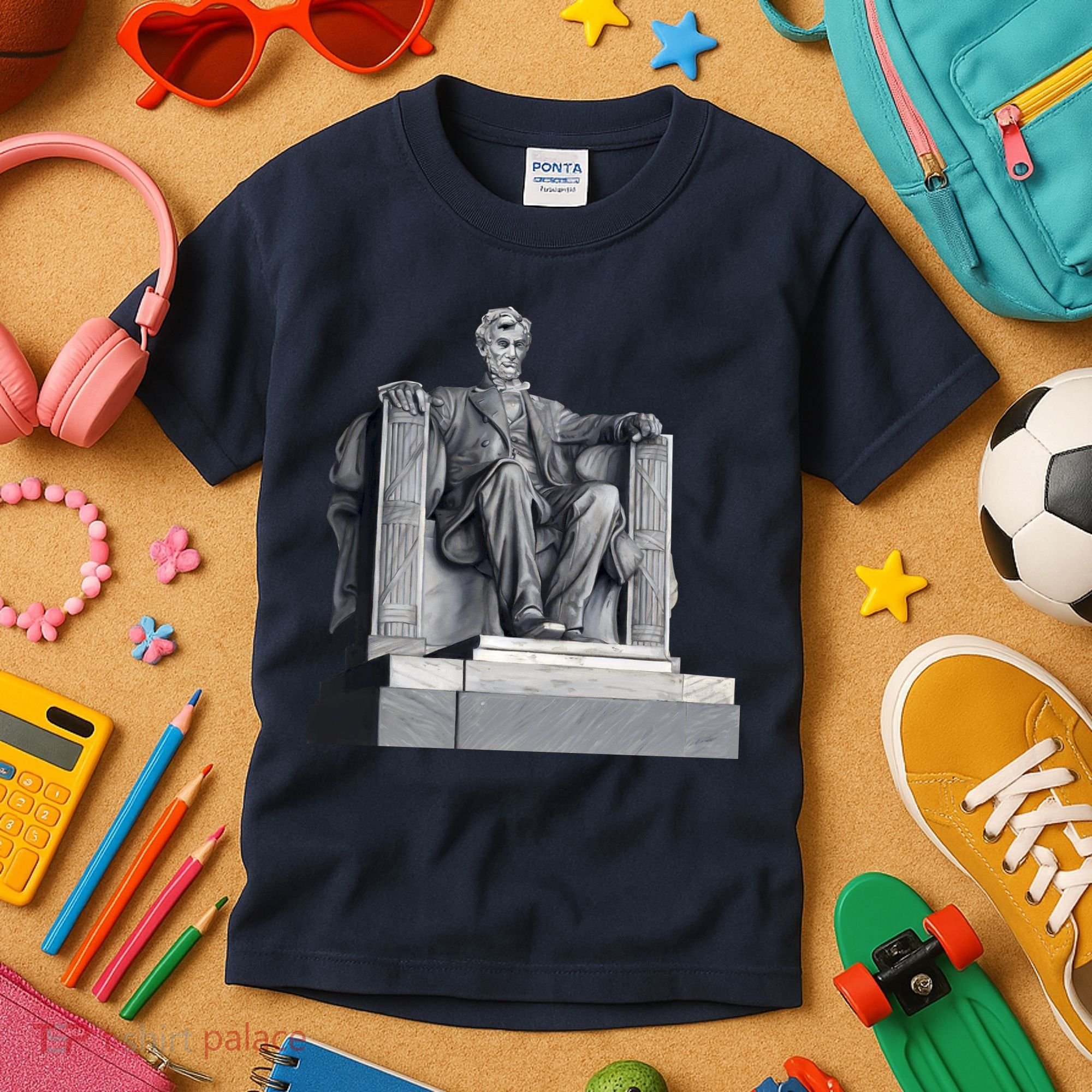 Lincoln Memorial Statue Kids T-Shirt