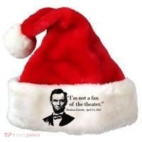 Lincoln Not A Fan Of The Theater Santa Hat thumb 0