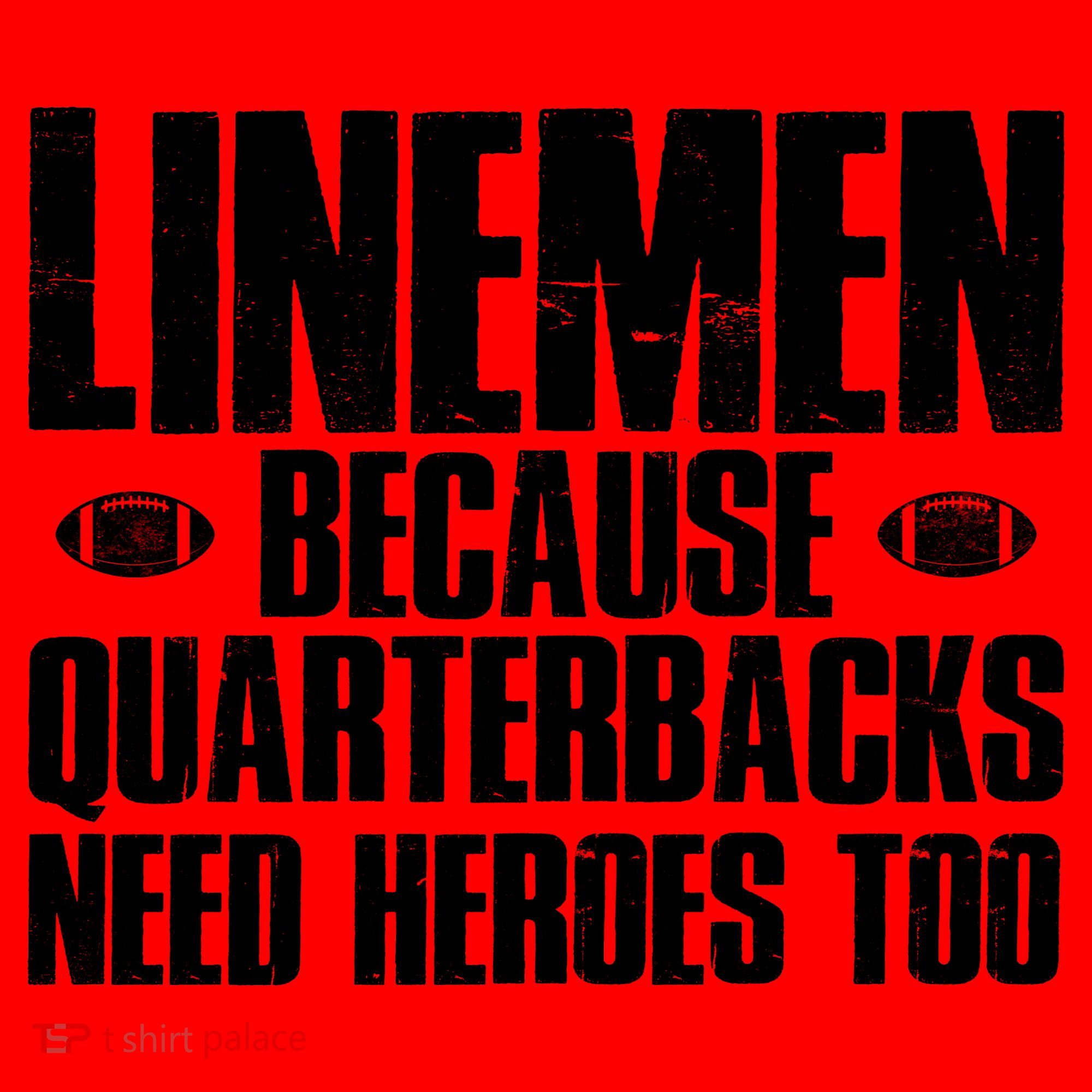 Linemen Because Quarterbacks Need Heroes Too Santa Hat