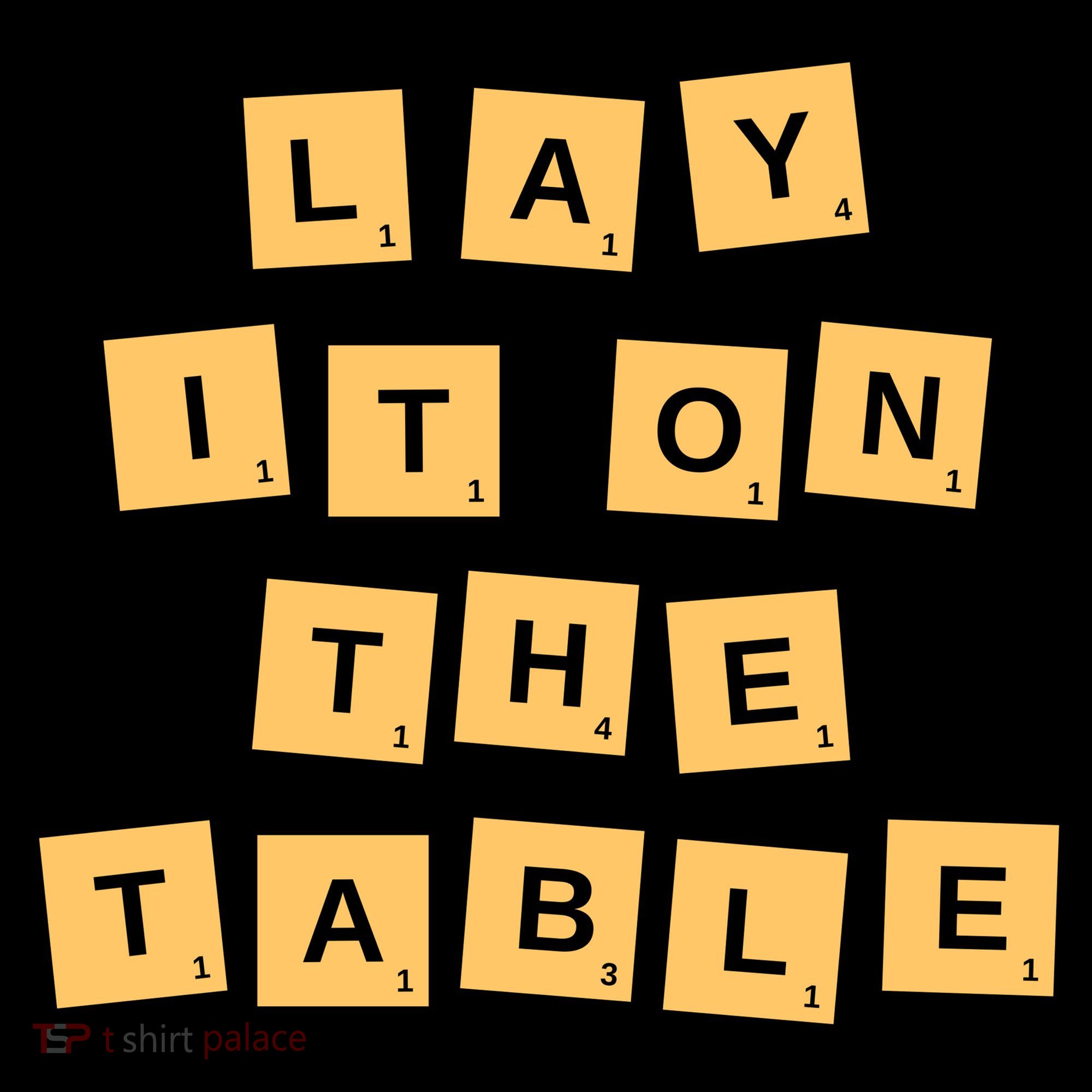 Lay It On The Table Motivational Quote Apron