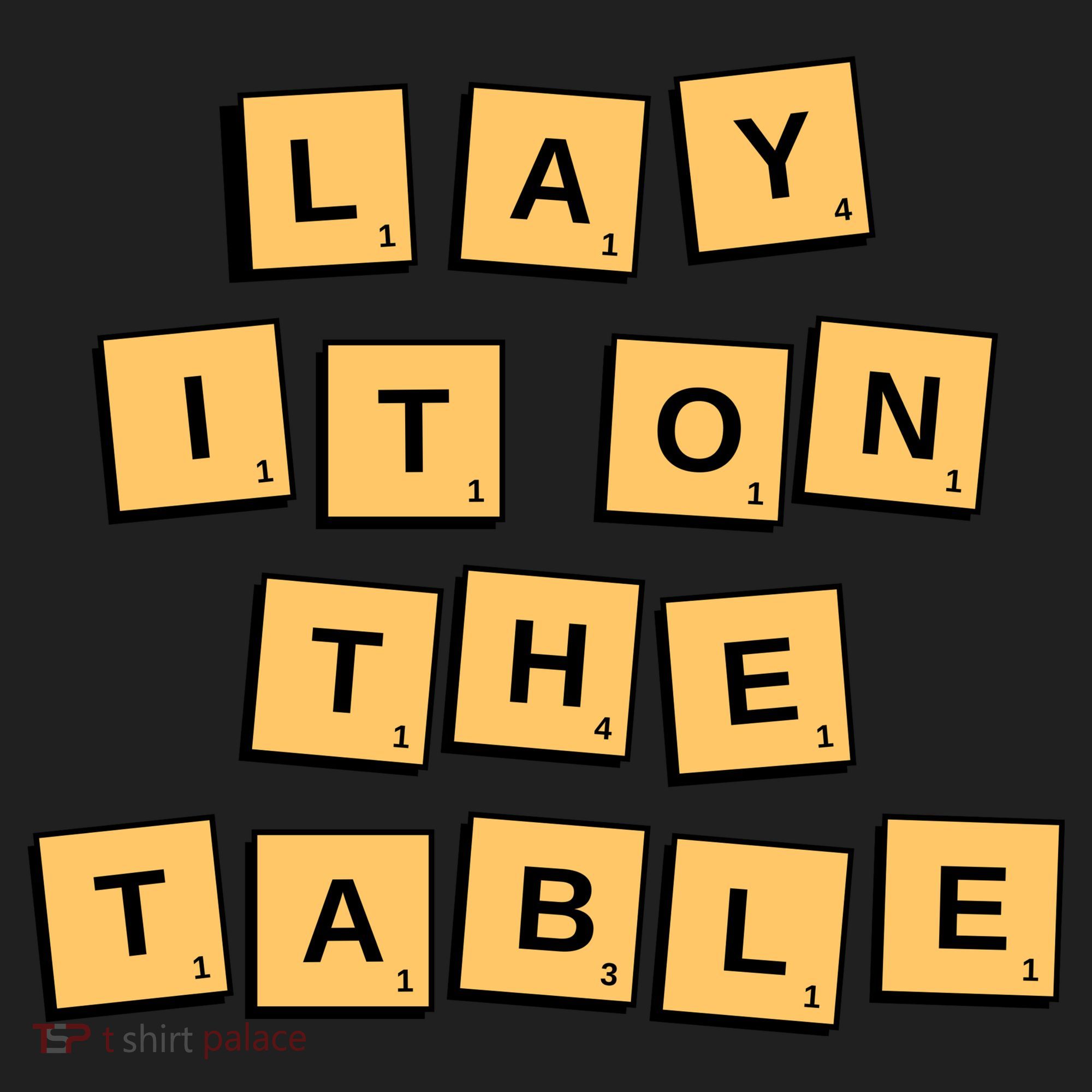 Lay It On The Table Motivational Quote Tumbler