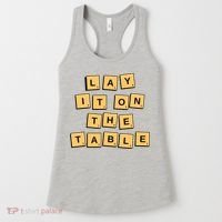 Lay It On The Table Motivational Quote Women's Tank Top thumb 0