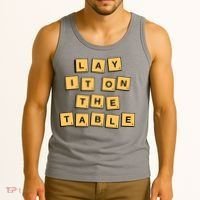 Lay It On The Table Motivational Quote Tank Top thumb 3