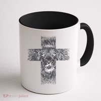 Lion Cross Coffee Mug thumb 1