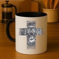 Lion Cross Coffee Mug thumb 4
