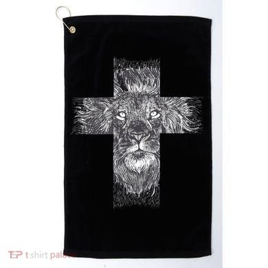 Lion Cross Golf Towel