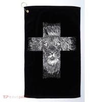 Lion Cross Golf Towel thumb 0
