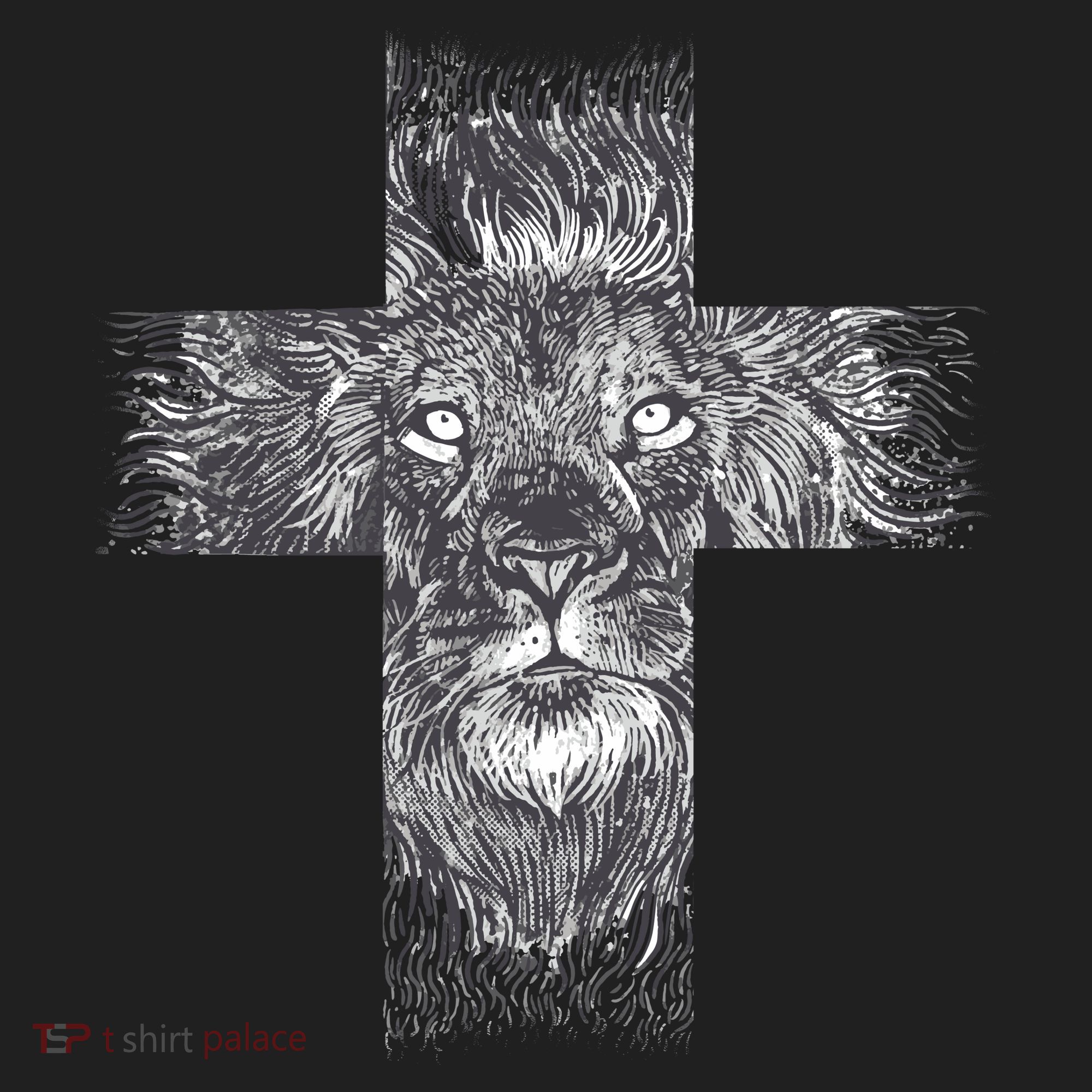 Lion Cross Golf Towel