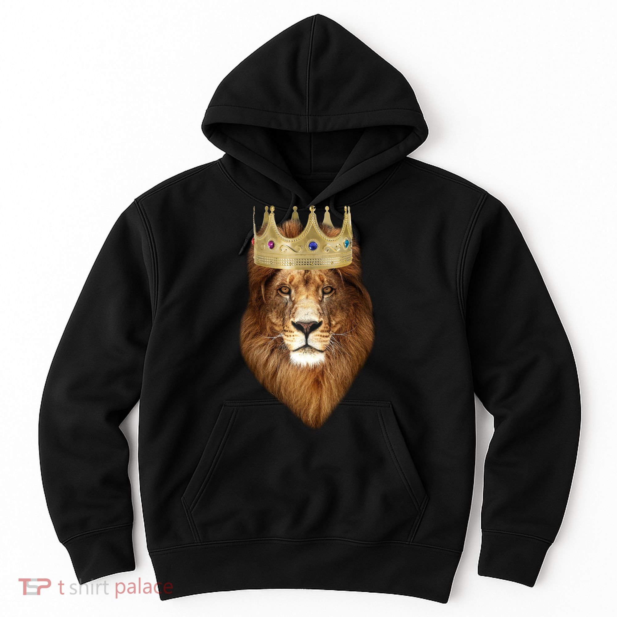 Lion Gold Crown King Of The Jungle Hoodie