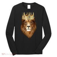 Lion Gold Crown King Of The Jungle Long Sleeve Shirt thumb 0