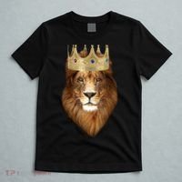 Lion Gold Crown King Of The Jungle T-Shirt thumb 5