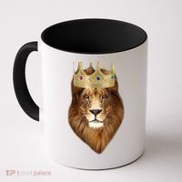 Lion Gold Crown King Of The Jungle Coffee Mug thumb 0