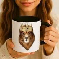 Lion Gold Crown King Of The Jungle Coffee Mug thumb 3