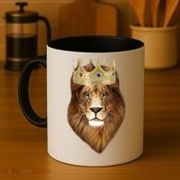 Lion Gold Crown King Of The Jungle Coffee Mug thumb 4