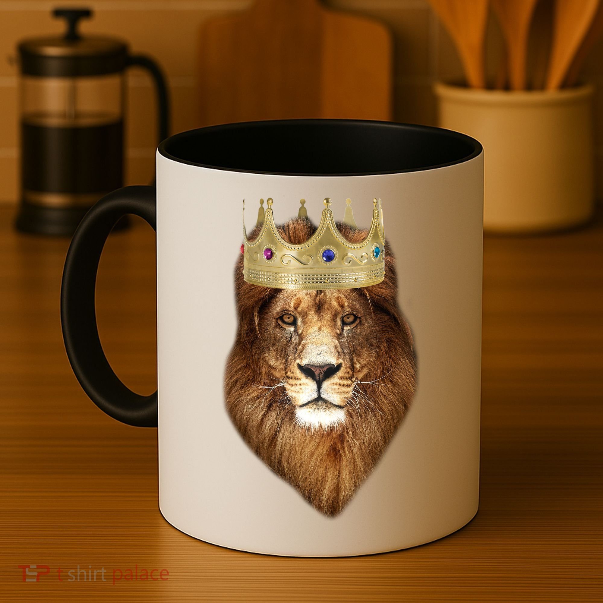 Lion Gold Crown King Of The Jungle Coffee Mug