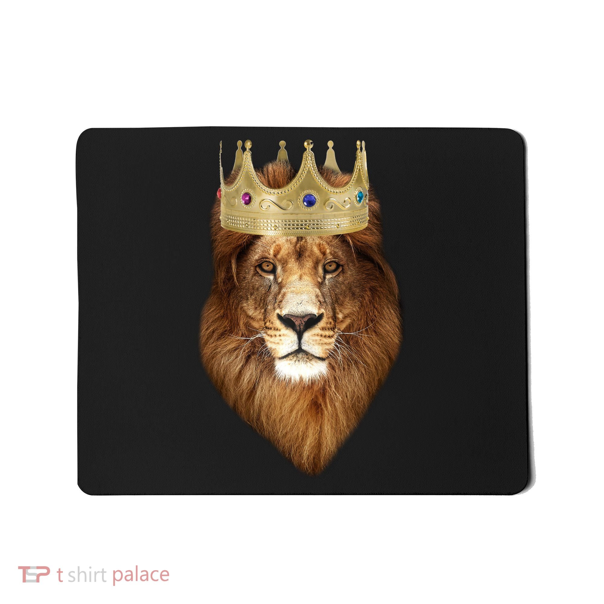 Lion Gold Crown King Of The Jungle Mousepad