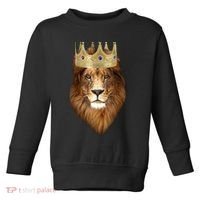 Lion Gold Crown King Of The Jungle Toddler Sweatshirt thumb 0