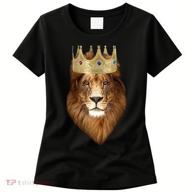 Lion Gold Crown King Of The Jungle Women's T-Shirt
