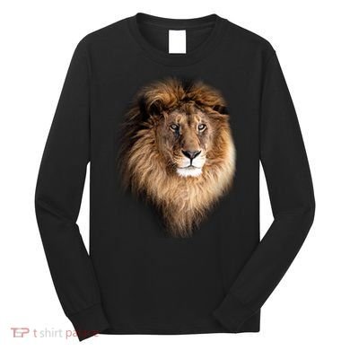 Lion Head Graphic Long Sleeve Shirt