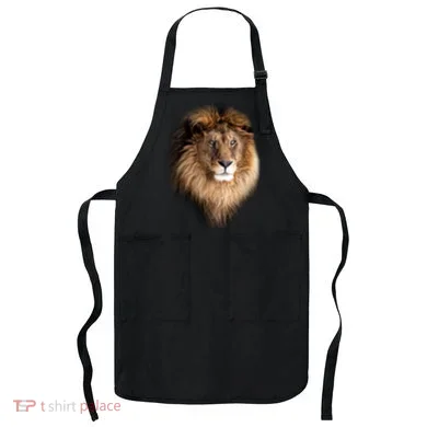 Lion Head Graphic Apron