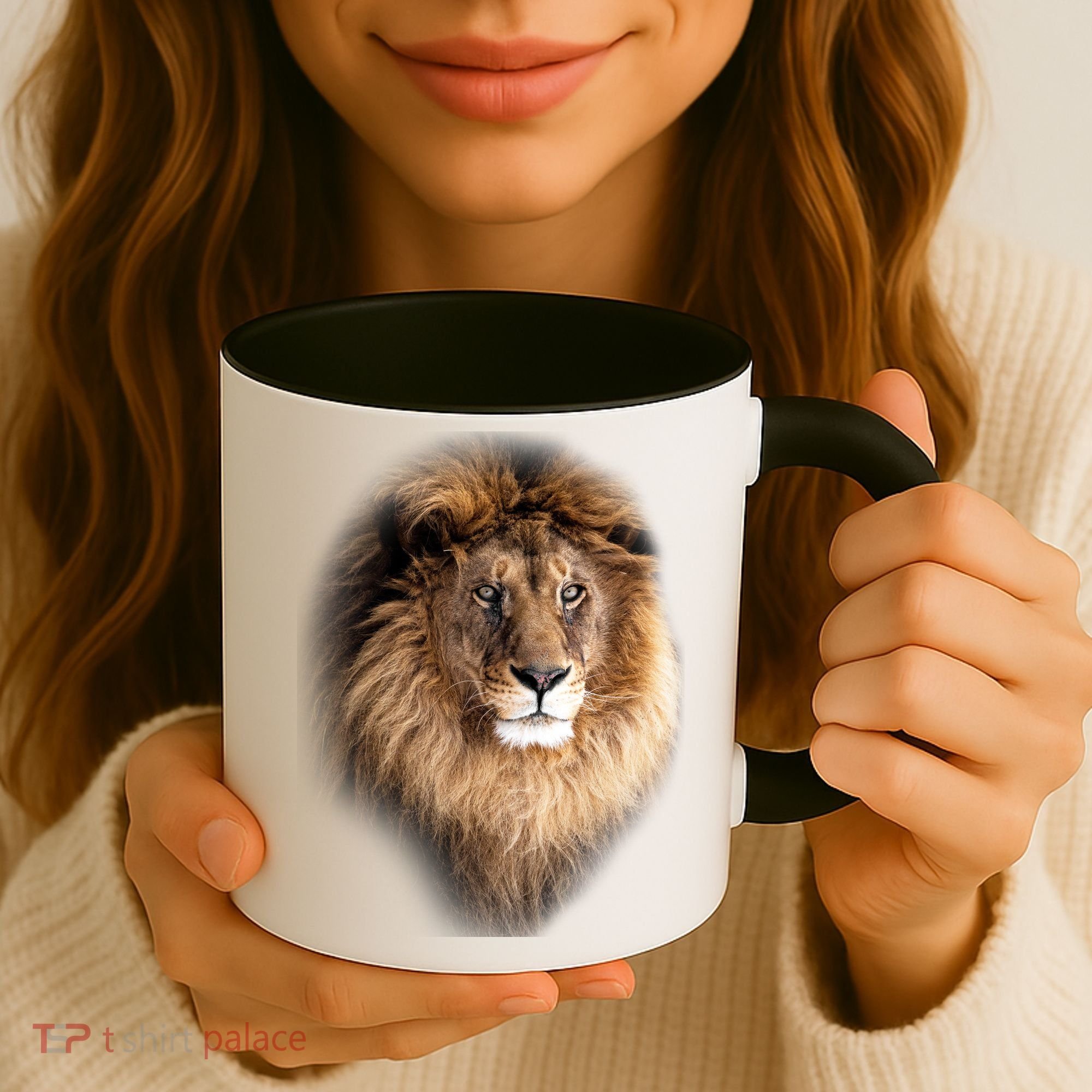 Lion Head Graphic Coffee Mug