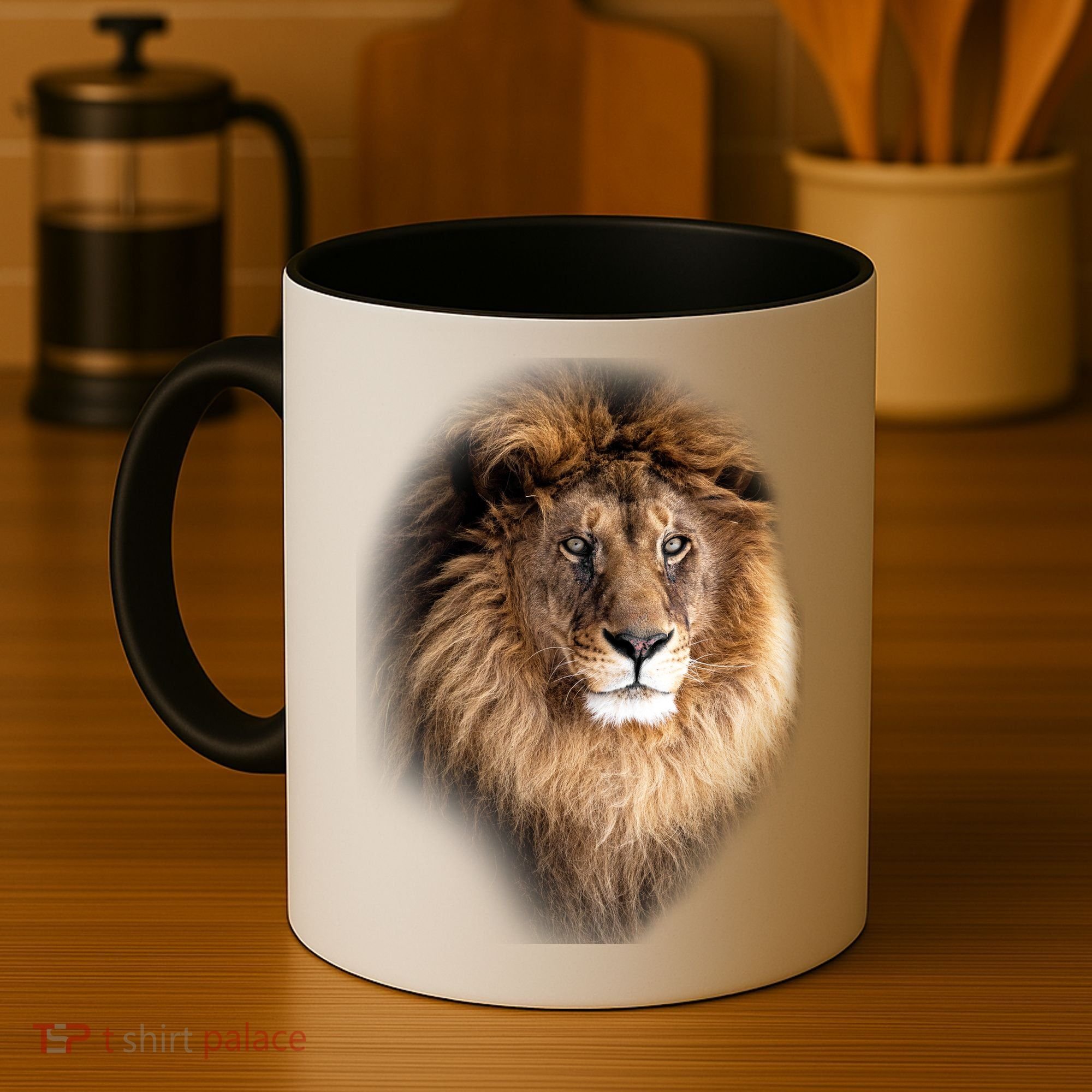 Lion Head Graphic Coffee Mug