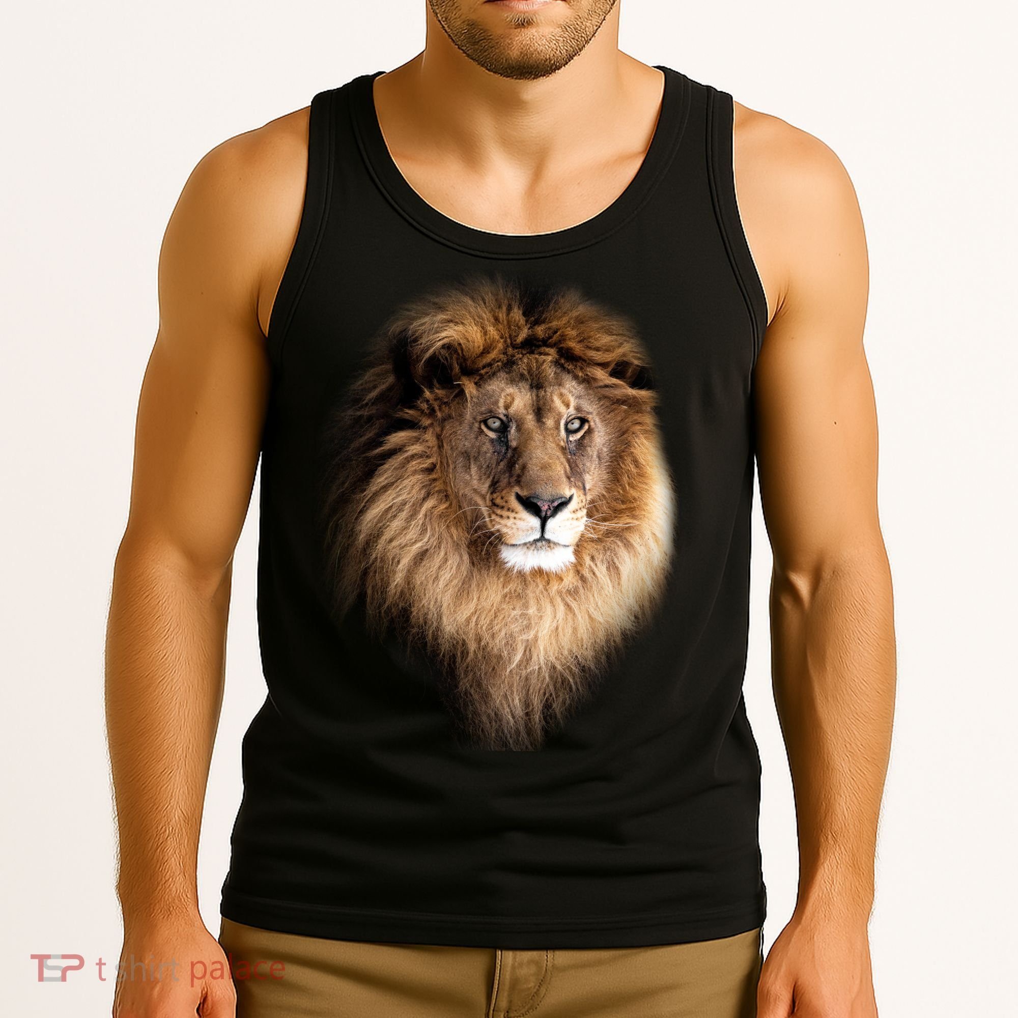 Lion Head Graphic Tank Top