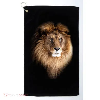 Lion Head Graphic Golf Towel