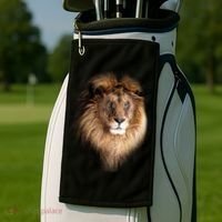 Lion Head Graphic Golf Towel thumb 2