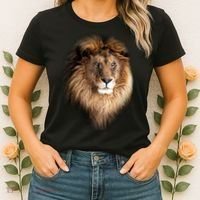 Lion Head Graphic Women's T-Shirt thumb 2