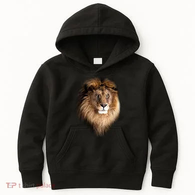 Lion Head Graphic Kids Hoodie