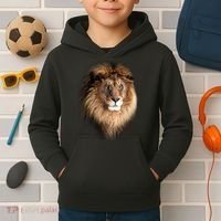 Lion Head Graphic Kids Hoodie thumb 2