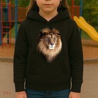 Lion Head Graphic Kids Hoodie thumb 3