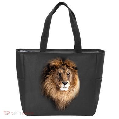 Lion Head Graphic Tote Bag