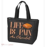 Life Is Pain Au Chocolat Tote Bag thumb 3
