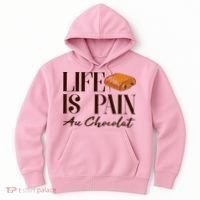 Life Is Pain Au Chocolat Hoodie thumb 0
