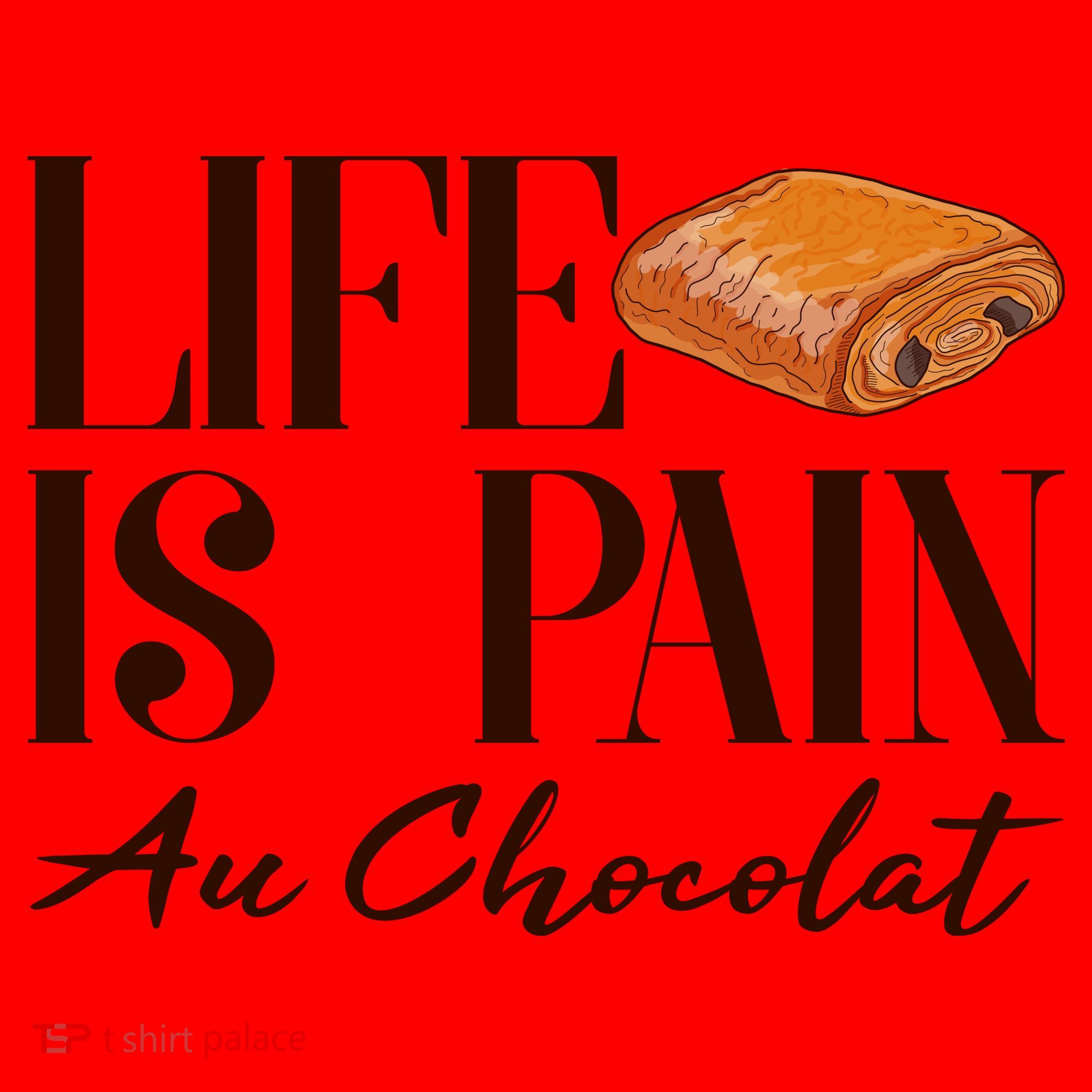 Life Is Pain Au Chocolat Santa Hat