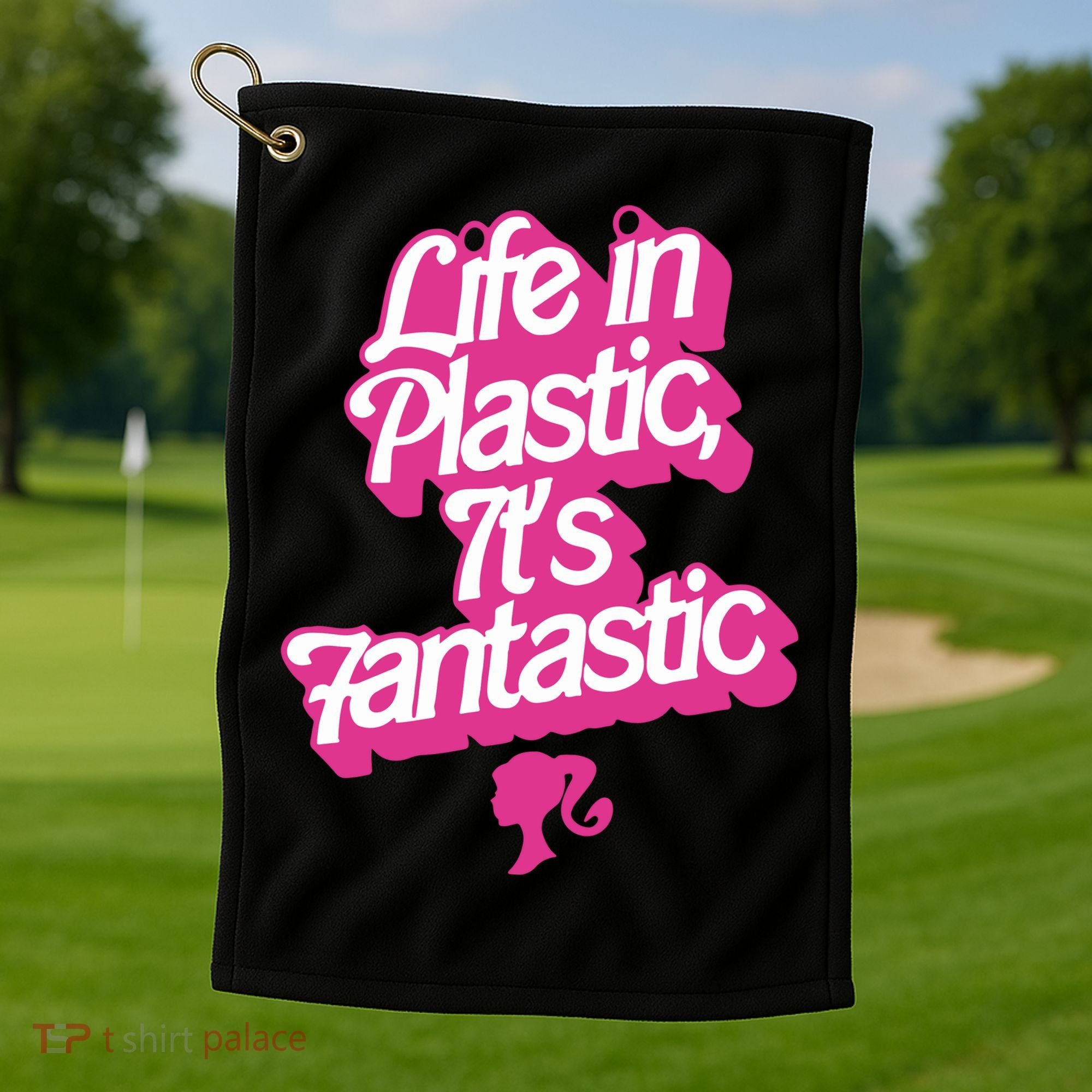 Life In Plastic It’s Fantastic Golf Towel