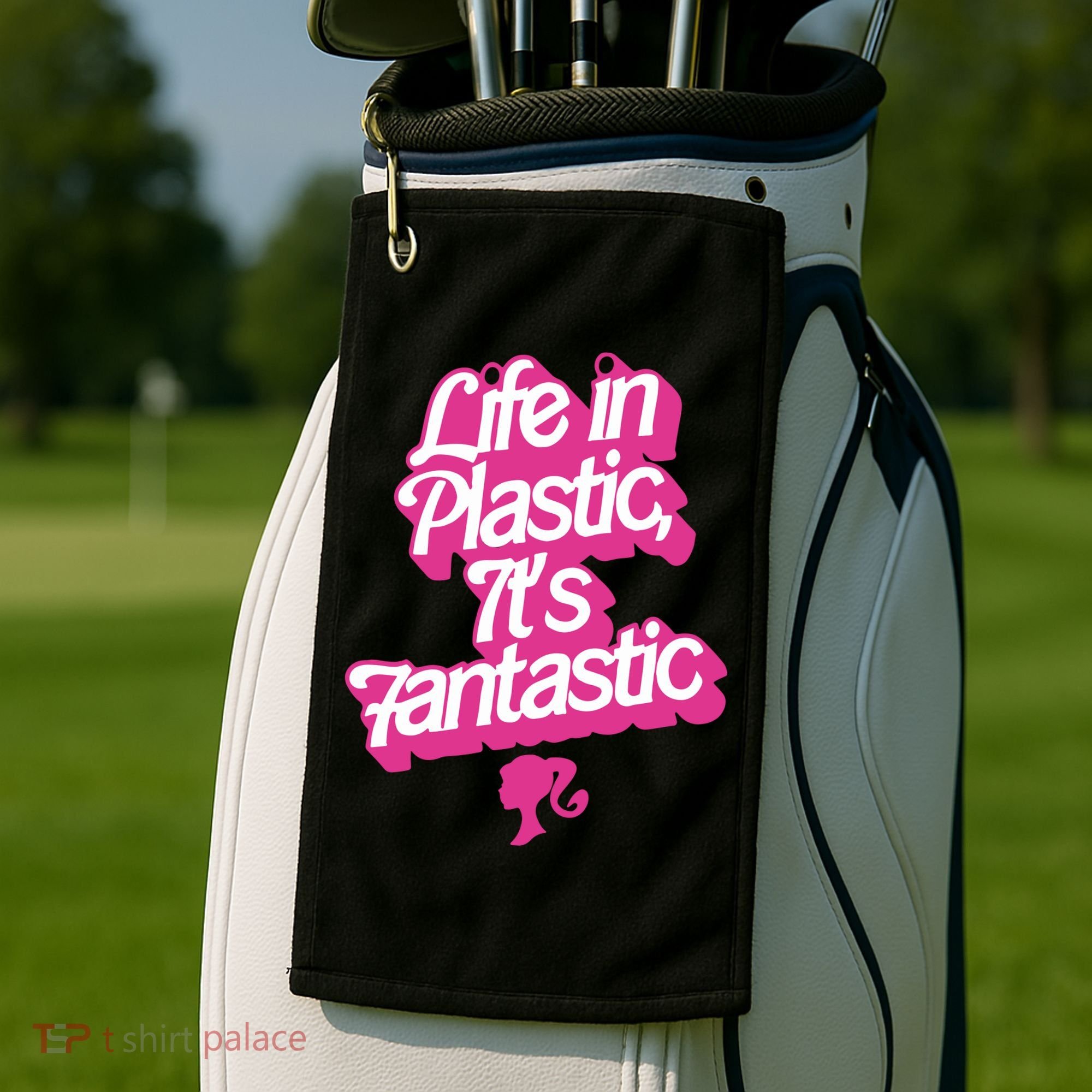 Life In Plastic It’s Fantastic Golf Towel