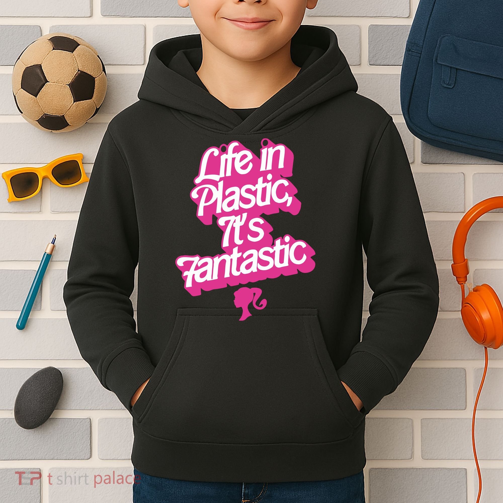 Life In Plastic It’s Fantastic Kids Hoodie