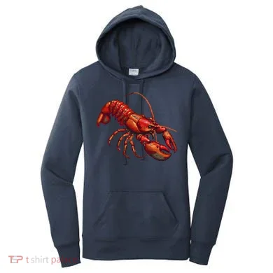 Lobster In Pixel Form Women's Hoodie