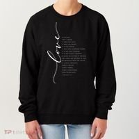 Love Is Patient Kind Bible Verse Christian Inspirational Gift Women's Sweatshirt thumb 0