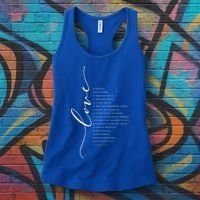 Love Is Patient Kind Bible Verse Christian Inspirational Gift Women's Tank Top thumb 3