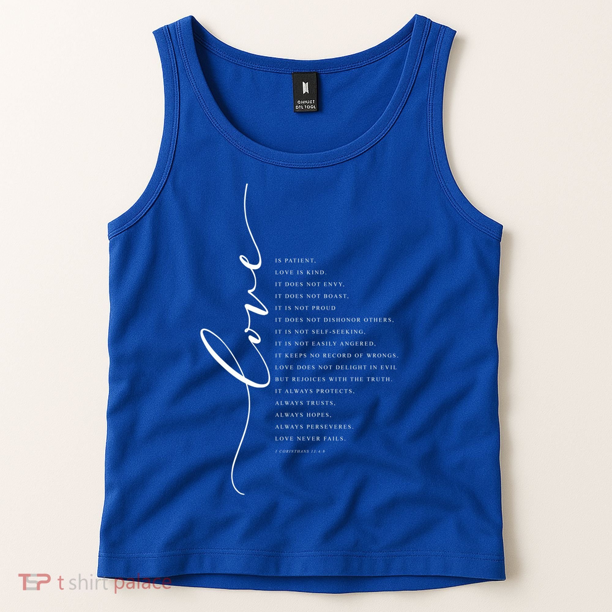 Love Is Patient Kind Bible Verse Christian Inspirational Gift Tank Top