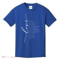 Love Is Patient Kind Bible Verse Christian Inspirational Gift Kids T-Shirt thumb 0
