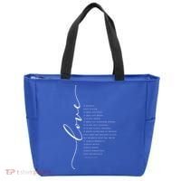 Love Is Patient Kind Bible Verse Christian Inspirational Gift Tote Bag thumb 0