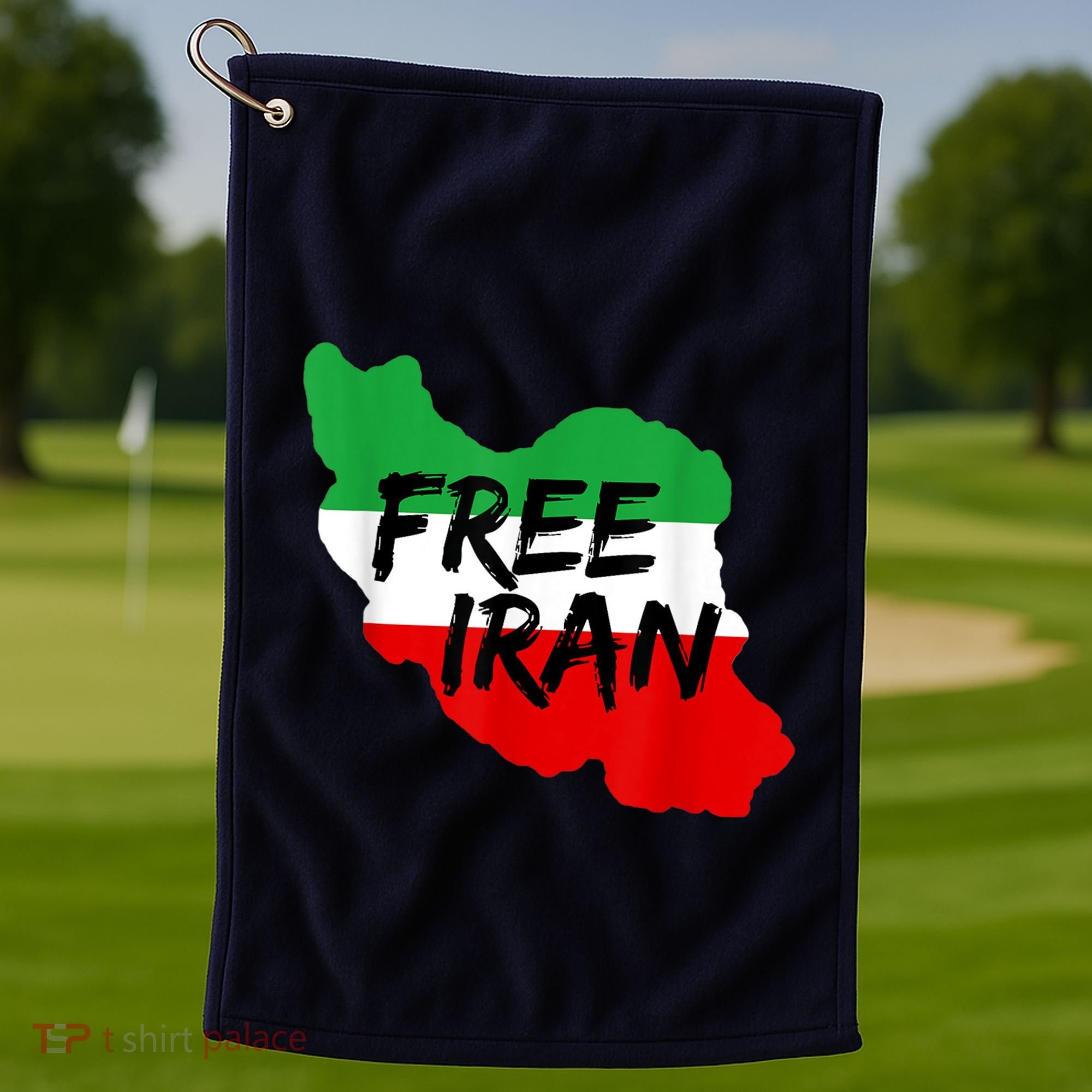 Love Iran Persian Freedom Free Iran Golf Towel