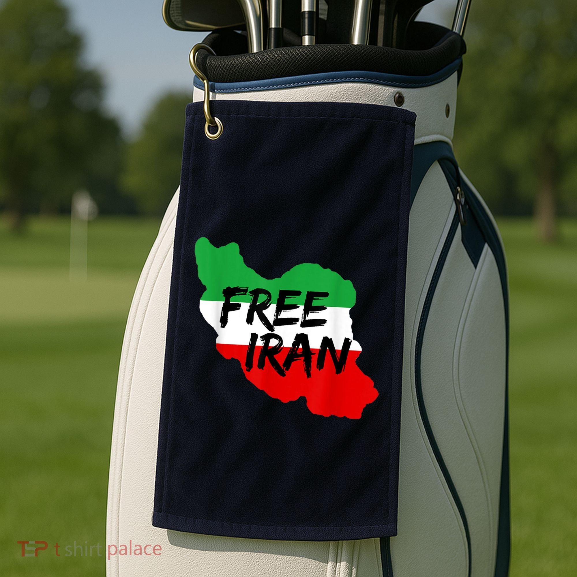Love Iran Persian Freedom Free Iran Golf Towel