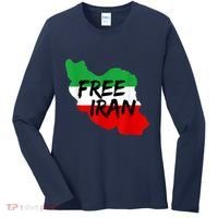 Love Iran Persian Freedom Free Iran Women's Long Sleeve Shirt thumb 0