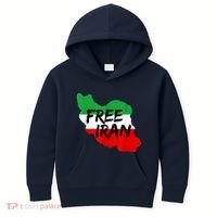 Love Iran Persian Freedom Free Iran Kids Hoodie thumb 0